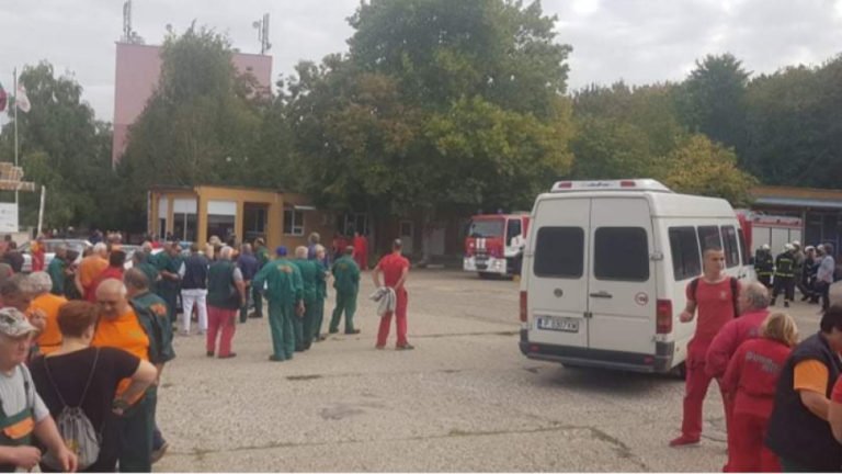 Otsepiha goliam perimeter okolo goriashtia “Dunarit”