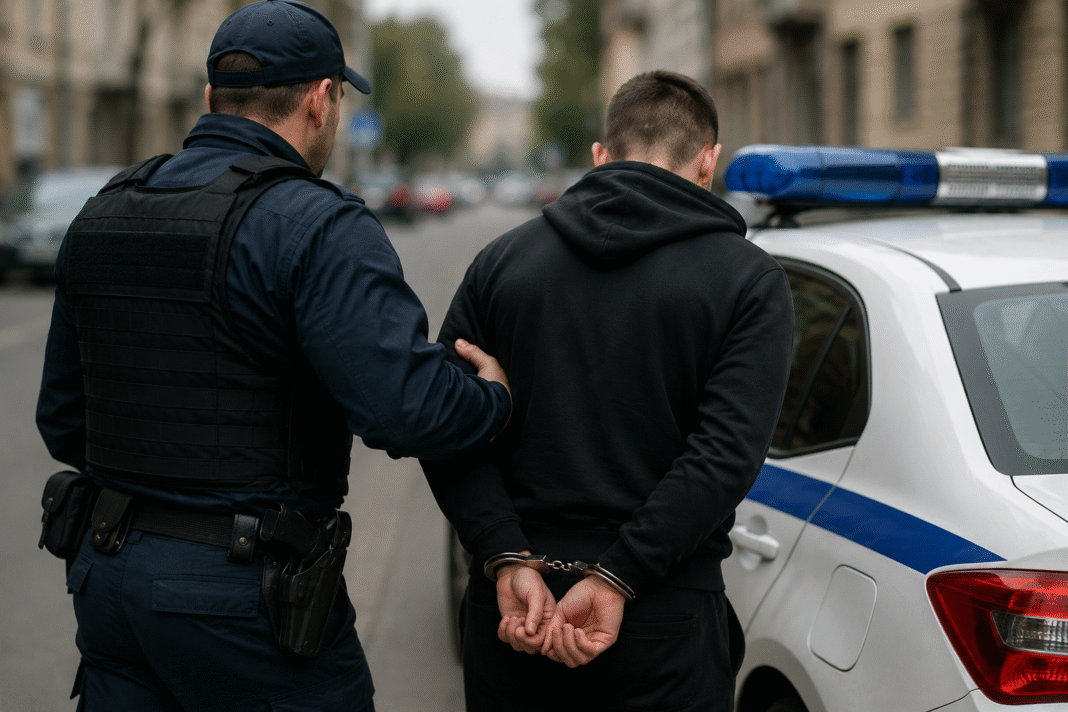 задържан